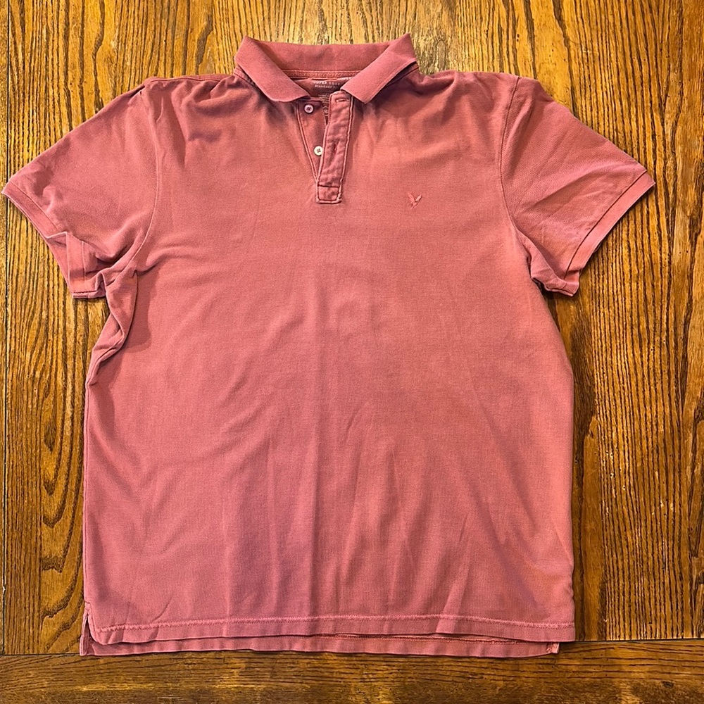 American Eagle Men’s Polo shirt size XL dusty pink